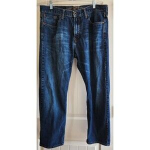 AMERICAN EAGLE AE Jeans Men 36x30 Relaxed Straight Fit 3137-3 Dark Tinted Indigo